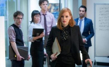 Sama przeciw wszystkim Miss Sloane dramat thriller polityczny o kobiecie lobbystce Jessica Chastain Recenzja filmu